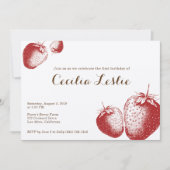 Invitation à la fête des fraises (Devant)