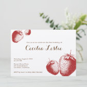 Invitation à la fête des fraises (Debout devant)