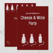 Invitation à la Fête des fromages et des vins de R (Devant / Derrière)