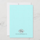 Invitation à la fête des gâteaux et bougies (Dos)