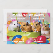 Invitation à la fête des hamsters (Devant)