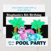 Invitation à la fête des hippopotames (Devant / Derrière)