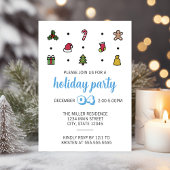 Invitation à la fête des icônes de vacances