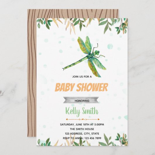 Invitation à la fête des libellules (Devant / Derrière)