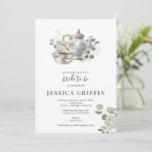 Invitation à la Fête des mariées de Tea Party (Debout devant)