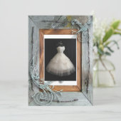 Invitation à la Fête des mariées de thé de pays ch (Debout devant)