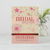 Invitation à la Fête des mariées des étoiles moder (Debout devant)