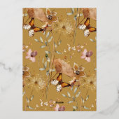 Invitation à la Fête des mariées florale Boho auto (Verso)