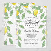 Invitation à la Fête des mariées Lemon Boho (Devant / Derrière)