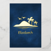 Invitation à la Fête des mariées tropicale (Recto)