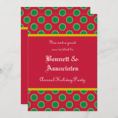 Invitation à la fête des Motifs Dots (Devant / Derrière)
