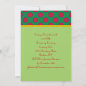 Invitation à la fête des Motifs Dots (Dos)