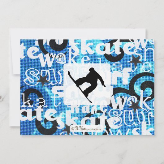 Invitation à la fête des neiges (Dos)