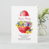 Invitation à la fête des oeufs de Pâques (Debout devant)