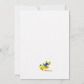 Invitation à la fête des oeufs de Pâques (Dos)