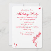 Invitation à la fête des ornements de Noël (Dos)