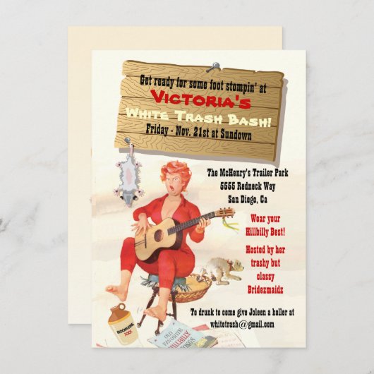 Invitation à la Fête des Pauvres Blancs (Devant / Derrière)