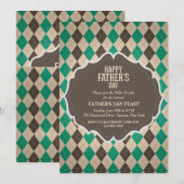 Invitation à la Fête des pères de Jacquard Masculi (Devant / Derrière)