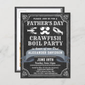 Invitation à la Fête des pères de tableau de bord  (Devant / Derrière)