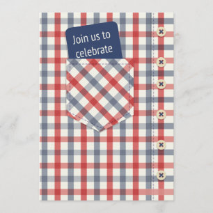 Invitation à la Fête des pères des chemises prêtée