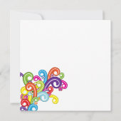 Invitation à la fête des perles colorées (Dos)