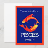 Invitation à la fête des "Pisces" (Devant / Derrière)