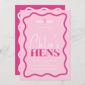 Invitation à la fête des poules roses - Sonny (Devant / Derrière)