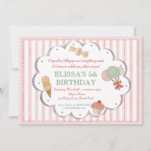 Invitation à la fête des salopes Vintages (Devant)