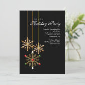 Invitation à la Fête des Snowflakes Gold (Debout devant)