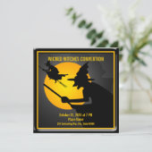 Invitation à la fête des sorcières d'Halloween (Debout devant)