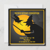 Invitation à la fête des sorcières d'Halloween (Devant)