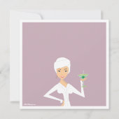 Invitation à la fête des Spas de la mariée moderne (Dos)