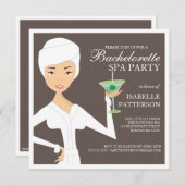 Invitation à la fête des Spas de la mariée moderne (Devant / Derrière)