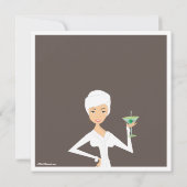 Invitation à la fête des Spas de la mariée moderne (Dos)