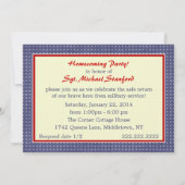 Invitation à la Fête des Stars du retour des milit (Dos)