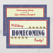 Invitation à la Fête des Stars du retour des milit (Devant / Derrière)