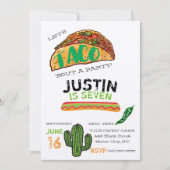 Invitation à la fête des tacos (Devant)