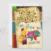Invitation à la fête des tacos (Devant)