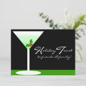 Invitation à la fête des toasts de Noël (Debout devant)