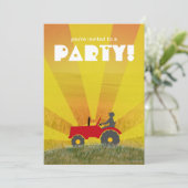 Invitation à la fête des Tracteurs rouges ou verts (Debout devant)