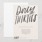 INVITATION À LA FÊTE DES TRENTE ANS SALES (Devant / Derrière)