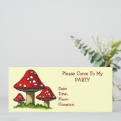 Invitation à la fête des Trois Toadstools : Art or (Debout devant)