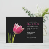 Invitation à la fête des tulipes roses (Debout devant)