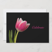Invitation à la fête des tulipes roses (Dos)