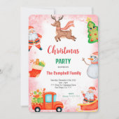 Invitation à la fête des Vacances (Devant)