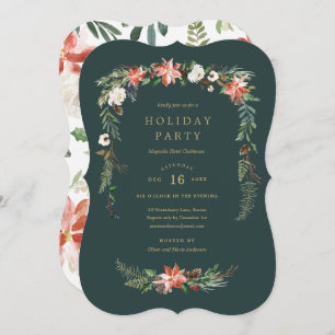 Invitation à la Fête des Vacances Garland