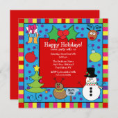 Invitation à la Fête des Vacances pour les petits (Devant / Derrière)