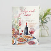 Invitation à la fête des vins et tapas (Debout devant)