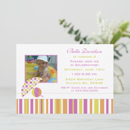 Invitation à la fête d'été (Debout devant)