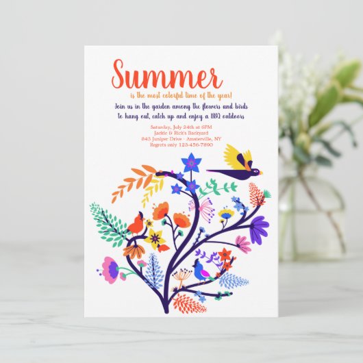 Invitation à la fête d'été (Debout devant)